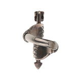 Gucci Anger Forrest Aged Sterling Silver Arrow Ring Sz 7 1/2