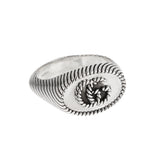 Gucci Marmont Twisted Rope Sterling Silver Ring Size 9