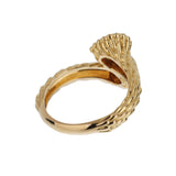 Boucheron Serpent Boheme Toi et Moi Diamond 18k Yellow Gold Ring Sz 7 0003893