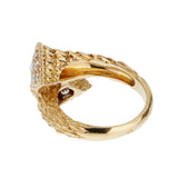 Boucheron Serpent Bohème Vintage Diamond Toi et Moi Cocktail Ring 18k Yellow Gold 0004067