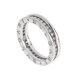 Bvlgari B.zero1 1-Band Diamond Ring 18K White Gold AN850656 Size 7 0003969