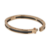 Bvlgari B.zero1 18K Rose Gold & Black Ceramic Bangle Bracelet BR857618 0004115