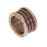 Bvlgari B.zero1 18K Rose Gold Ceramic Band Ring Sz 5 0004172