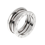 Bvlgari B.zero1 Ring 18k White Gold Diamond 359721 Sz 6 3/4 0003885