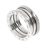 Bvlgari B.zero1 Ring 18k White Gold Diamond 359721 Sz 6 3/4 0003885