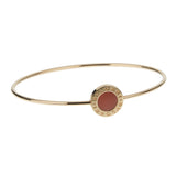 Bvlgari Bvlgari Carnelian Rose Gold Bangle Bracelet