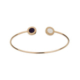Bvlgari Bvlgari Open Cuff Bracelet Mother of Pearl Onyx 18k Rose Gold 0004181