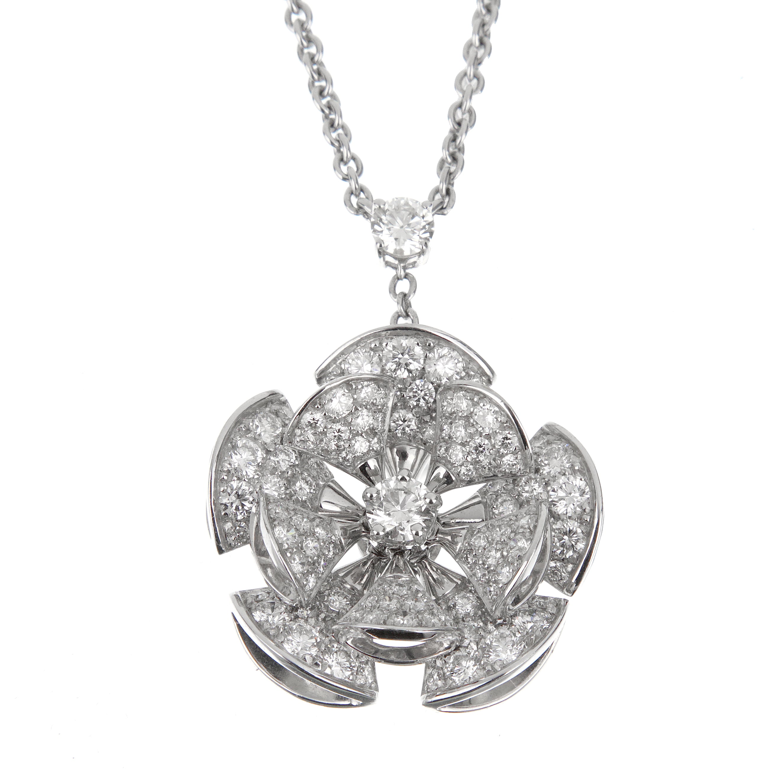 Bvlgari Divas Dream Diamond 18k White Gold Necklace