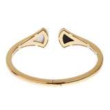 Bvlgari Divas Dream Onyx & Mother of Pearl Rose Gold Cuff Bangle Bracelet 0003556