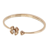 Bvlgari Fiorever Diamond 18k Rose Gold Bangle Bracelet Sz M 1765hvbfvbl35