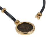 Bvlgari Monete 18k Yellow Gold Ancient Coin Pendant Necklace 0003972