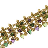 Bvlgari Naturalia Amethyst Tourmaline Peridot Diamond Gold Bracelet