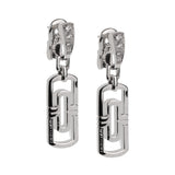 Bvlgari Parentesi Diamond 18k White Gold Drop Earrings 0003652