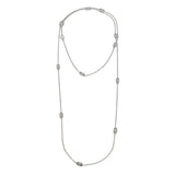 Bvlgari Parentesi Sautoir Station Necklace in 18k White Gold, 34 Inches 0004072