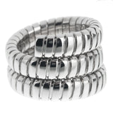 Bvlgari Spiga White Gold Triple Row Ring 0003415