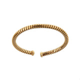 Bvlgari Tubogas Vintage 18k Yellow Gold Cuff Bangle Bracelet 0004011