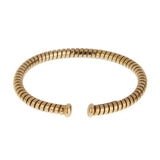 Bvlgari Tubogas Vintage 18k Yellow Gold Cuff Bangle Bracelet 0004011
