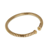 Bvlgari Tubogas Vintage 18k Yellow Gold Cuff Bangle Bracelet 0004011