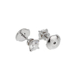 Cartier Diamond Stud Earrings in Platinum, 1.00ctw GIA Certified 0004047