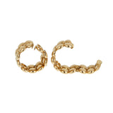 Cartier Honeymoon Hoop Clip On 18k Yellow Gold Earrings 0003978