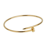 Cartier Juste un Clou 18K Yellow Gold Small Model Bangle Bracelet, Size 18 0003964