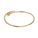 Cartier Juste un Clou 18K Yellow Gold Small Model Bangle Bracelet, Size 18 0003964