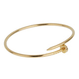 Cartier Juste un Clou 18K Yellow Gold Small Model Bangle Bracelet, Size 18 0003964