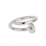 Cartier Juste un Clou Ring, Classic Model — 18K White Gold & Diamonds 0003945