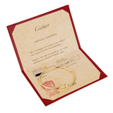 Cartier Juste un Clou Small 18k Yellow Gold Diamond Bracelet Size 17 0004194