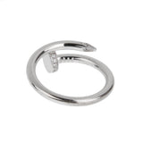 Cartier Juste un Clou White Gold Diamond Ring Classic Model Sz 62 0004124