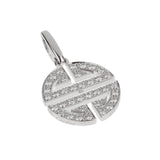 Cartier Longevity Diamond Charm 18K White Gold Pendant Necklace