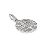 Cartier Longevity Diamond Charm 18K White Gold Pendant Necklace