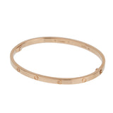 Cartier Love 18K Rose Gold Small Model Bracelet, Size 17 0003949
