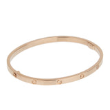 Cartier Love 18K Rose Gold Small Model Bracelet, Size 17 0003949