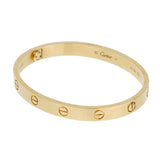Cartier Love Bracelet Classic 18k Yellow Gold Sz 17 0003958