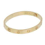 Cartier Love Bracelet Classic 18k Yellow Gold Sz 17 0003958