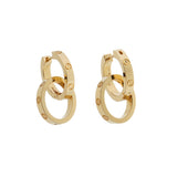 Cartier Love Multiwear Day Night 18K Yellow Gold Hoop Earrings 0003952
