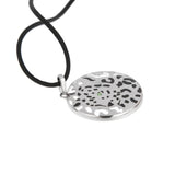 Cartier Panthère 18K White Gold Lacquer Pendant Necklace 0003997