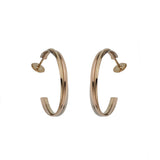 Cartier Trinity Medium Hoop Earrings 18K Tri-Color Gold — Vintage, 1 1/4" 0004133