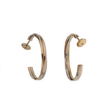 Cartier Trinity Medium Hoop Earrings 18K Tri-Color Gold — Vintage, 1 1/4" 0004133