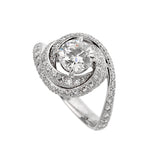 Cartier Trinity Ruban Platinum Diamond Engagement Ring Sz 5 1/4 0003968