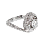 Cartier Trinity Ruban Platinum Diamond Engagement Ring Sz 5 1/4 0003968