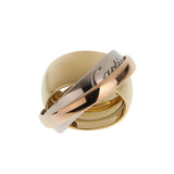 Cartier Trinity Secret 18K Gold Vintage Ring Sz 53