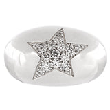 Chanel Bombe Comete White Gold Diamond Cocktail Ring 003514