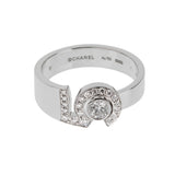 Chanel Eternal N°5 Diamond 18K White Gold Cocktail Ring 0003988