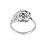 Chanel Fil de Camelia Diamond Ring 18K White Gold Sz 5 1srep38458c