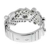 Chanel Hugs & Kisses Diamond White Gold Cocktail Ring Sz 6