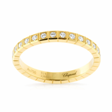 Chopard Ice Cube Diamond Eternity 18k Yellow Gold Band Ring Sz 7 1/4 0000262