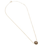 Dior Rose des Vents 18k Rose Gold Diamond Onyx Pendant Necklace