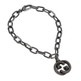 Gucci Aged Sterling Silver Interlocking G Chain Bracelet – 7 1/4" 0003722